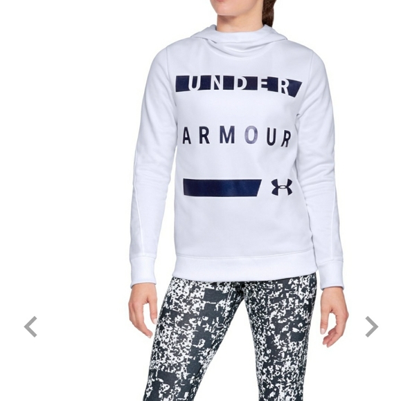 UNDER ARMOUR FLEECE HOODIE WOMEN'S SWEATER SIZE M - Picture 10 of 11